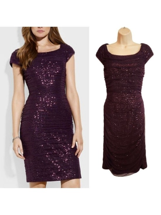 Lauren Ralph Lauren Dresses & Skirts - Lauren Ralph Lauren Dress Off Shoulder Plum Size 10
